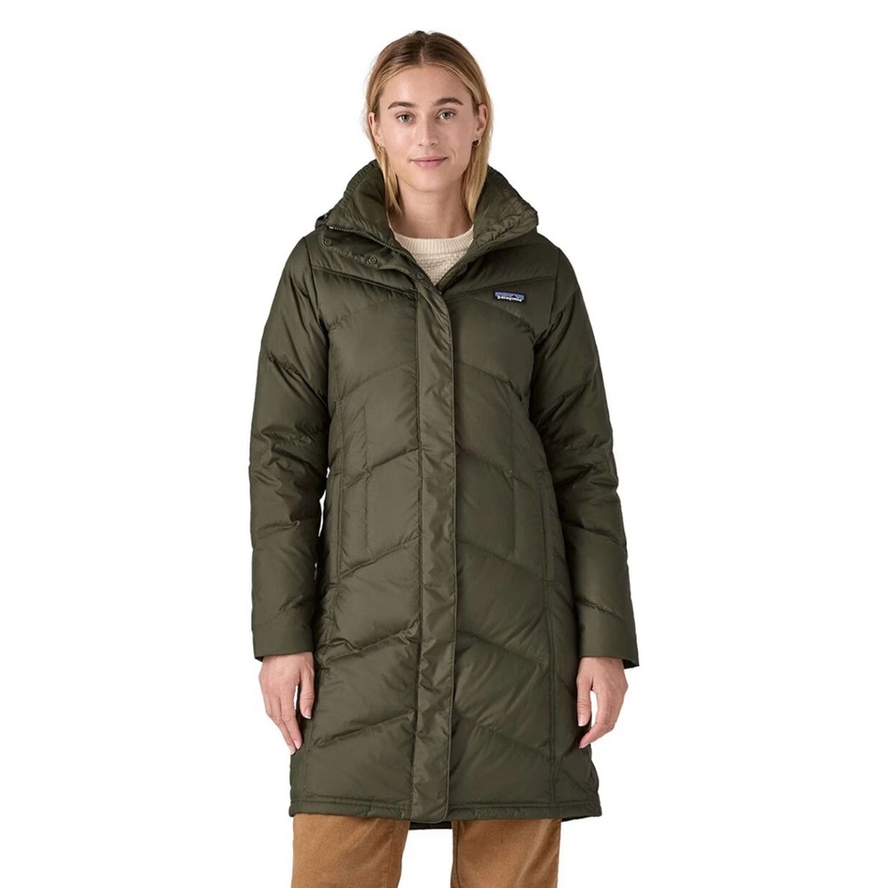 Patagonia Down With It Parka XL Basil Green